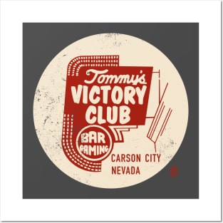 Vintage Victory Club Carson City Nevada Posters and Art